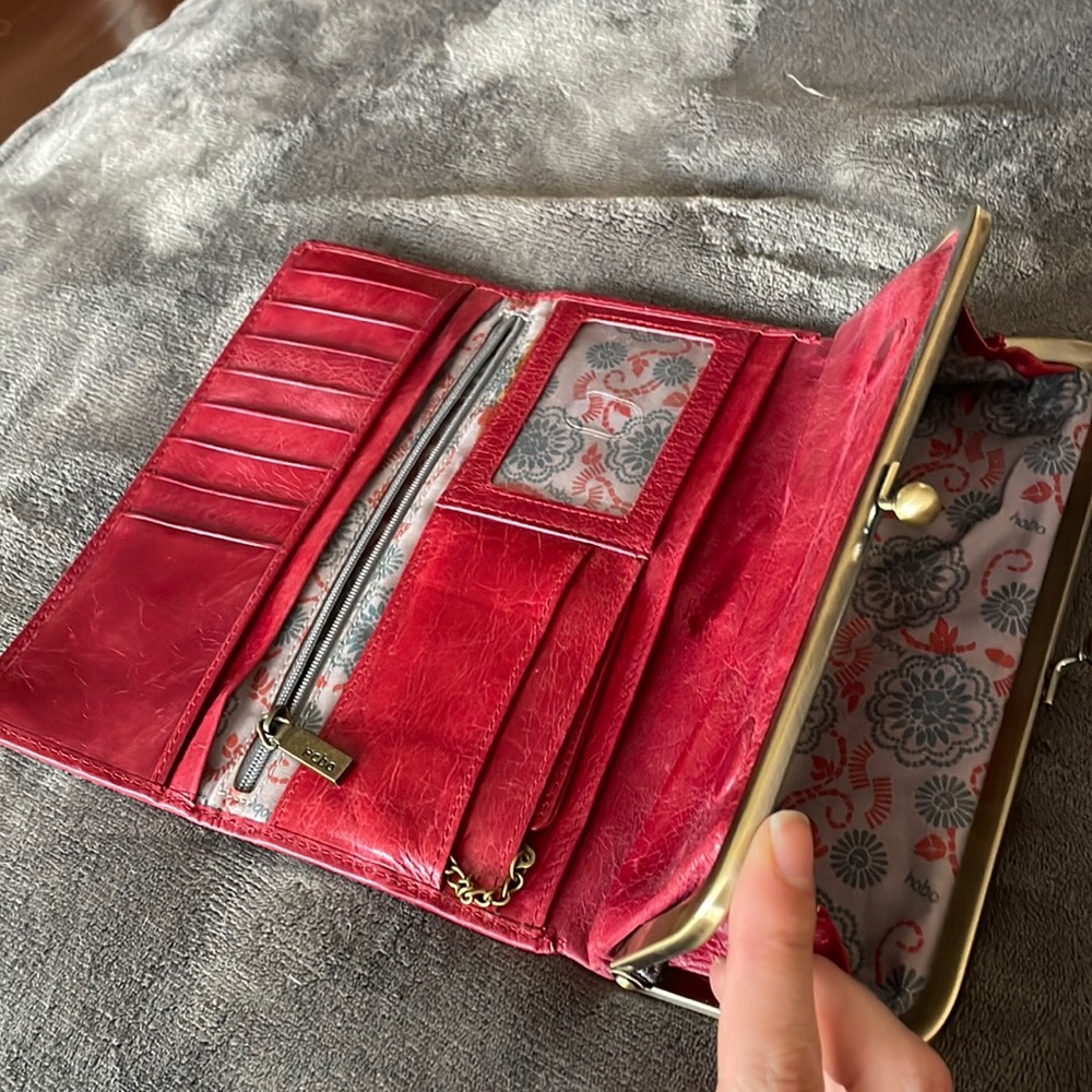 Red Hobo wallet/clutch